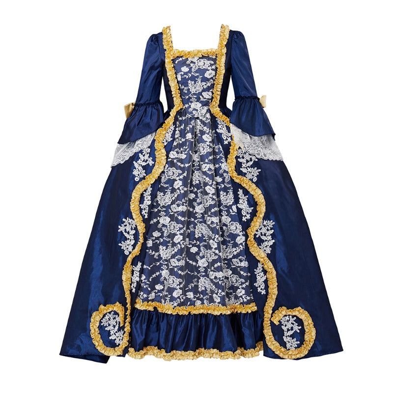 Halloweez Queen Marie Antoinette Inspired Rococo Ball Gown - Authentic 18th Century Victorian Dress Costume for Women