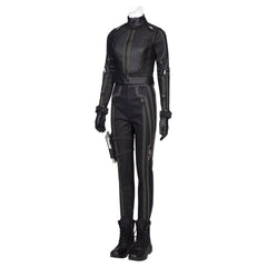 Halloweez Marvel Comics Black Widow Cosplay Jumpsuit Dress Costume Outfit