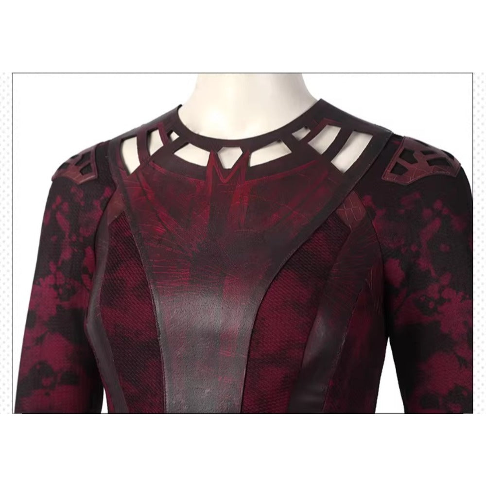 Scarlet Witch Wanda Darkhold Costume Doctor Strange Multiverse of Madness Cosplay Outfit for Halloween - Halloweez