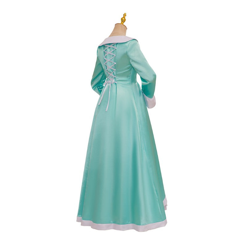 Halloweez Princess Rosalina Cosplay Costume - Elegant Blue Long Dress with Crown Set for Women & Teens
