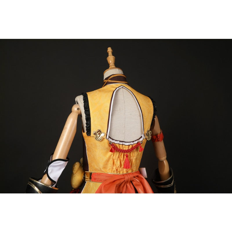 Tenues d'Halloween Xiangling - Costume de cosplay de carnaval d'Halloween Genshin Impact