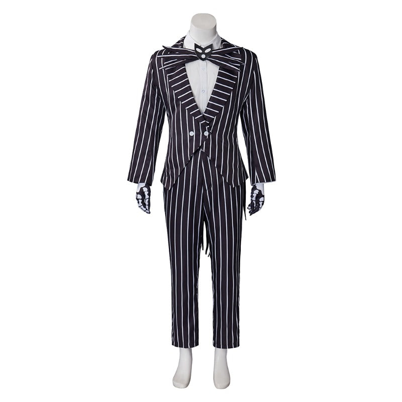 Disfraz de Jack Skellington para Halloween: elegante conjunto de chaqueta y pantalones para Halloween