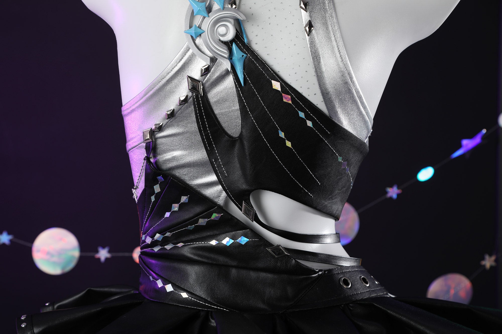 NARAKA: BLADEPOINT Blue Dream Soundwave Series Band Lead Singer Cosplay Costume - Halloweez