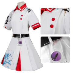 Eggy Party Cosplay Costume Nurse Hearth Anime Outfit for Women and Kids - Halloweez