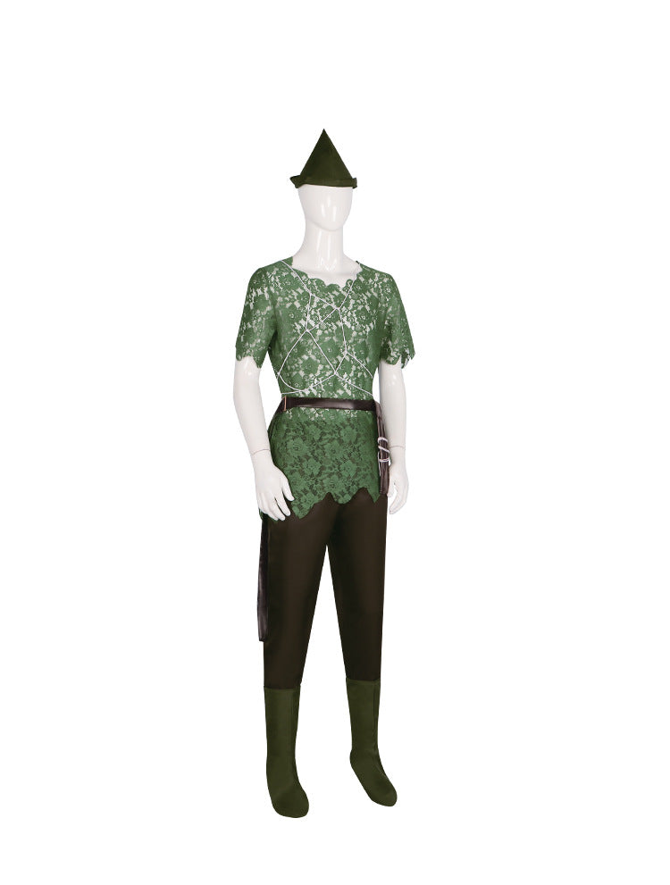 Peter Pan Cosplay Costume - Authentic Peter Pan Outfit for Halloween and Stage Performances - Halloweez