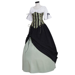 Elegant Halloweez Vintage European Medieval Victorian Renaissance Dress for Women