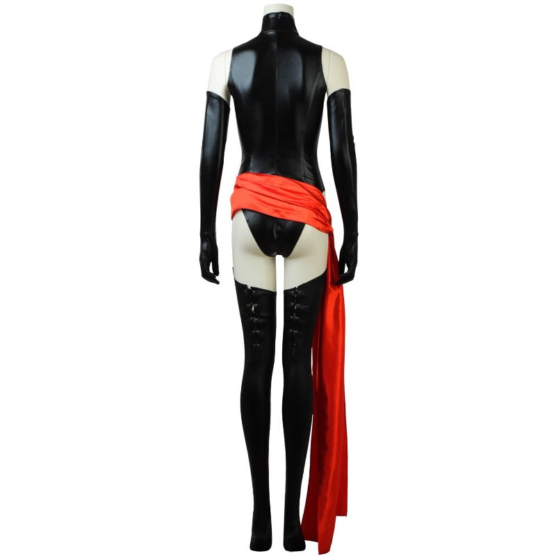 Costume de super-héros d'Halloween - Tenue de cosplay de film à ceinture rouge pour femme