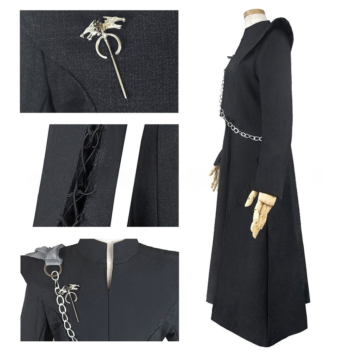 Game of Thrones Daenerys Targaryen Cosplay Costume - A Song of Ice and Fire Performance Clothing - Halloweez