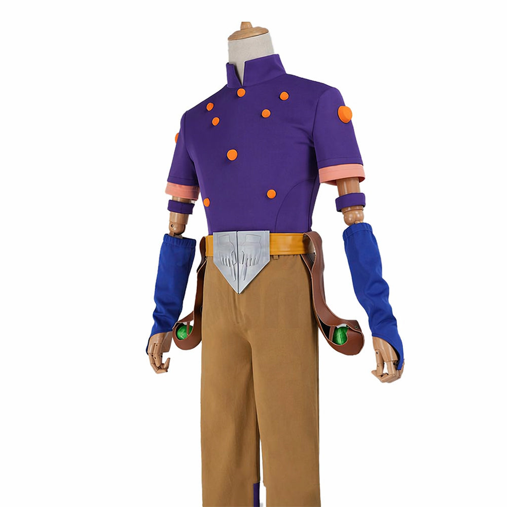 JoJo's Bizarre Adventure: Steel Ball Run Gyro Zeppeli Cosplay Costume Full Set Outfit - Halloweez