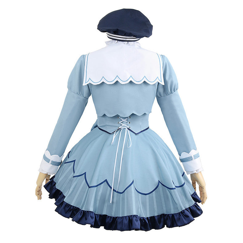 Rainbow VTuber Amamya Kokoro Western-style Anime Cosplay Costume Set for Nijisanji Fans - Halloweez