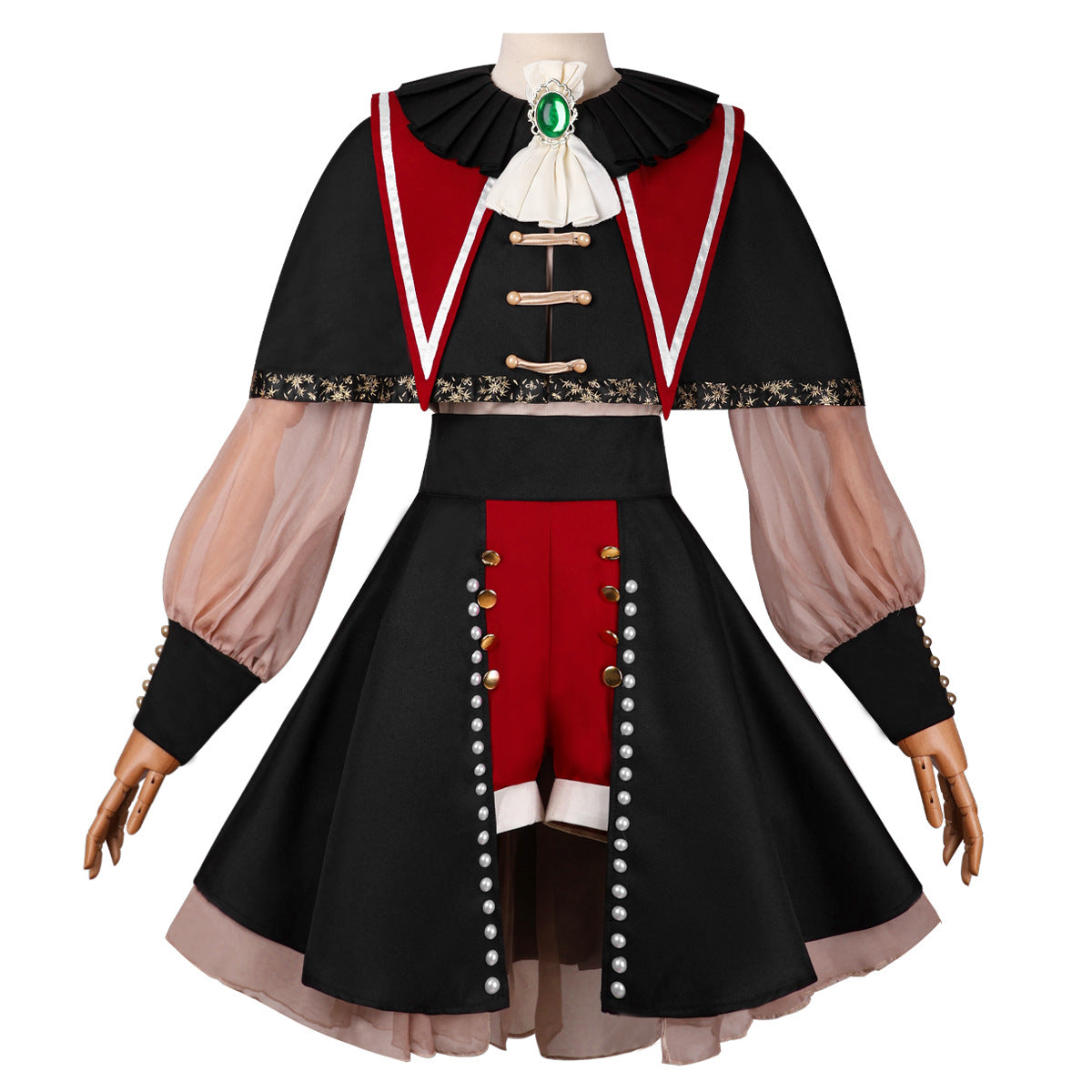 BanG Dream! Ave Mujica 2D Anime Wakaba Mutsumi Cosplay Costume for Women - Halloweez