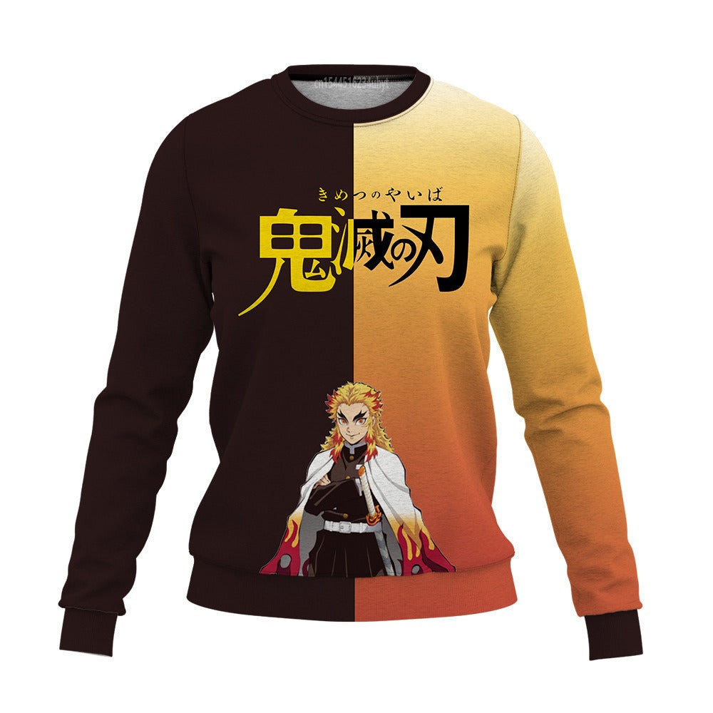 Demon Slayer 3D Print Casual Loose Fit Christmas Sweatshirt - Halloweez