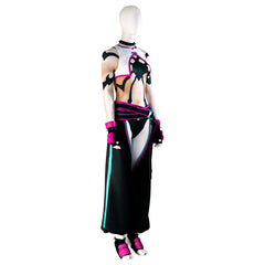 Disfraz de cosplay exclusivo de Juri Han de Street Fighter VI: conjunto premium para entusiastas