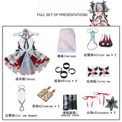 Wuthering Waves Camellya Cosplay Dress Set Anime Game Role Play Full Outfit - Halloweez
