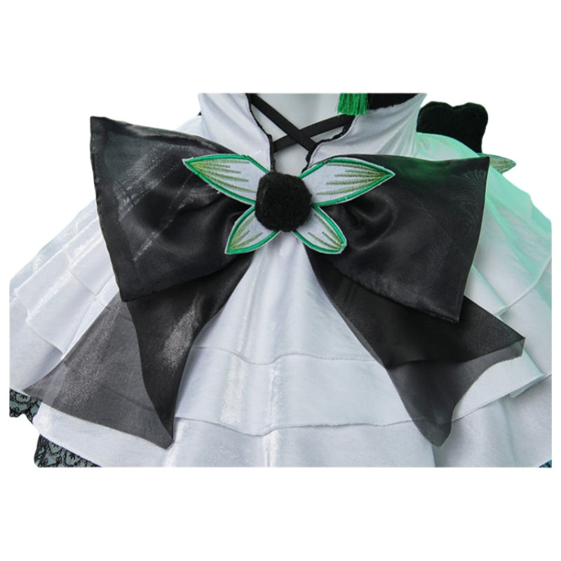 Naraka: Bladepoint Shen Miao Cosplay Costume - Green Field Guardian Bamboo Cute Guest Panda Outfit - Halloweez