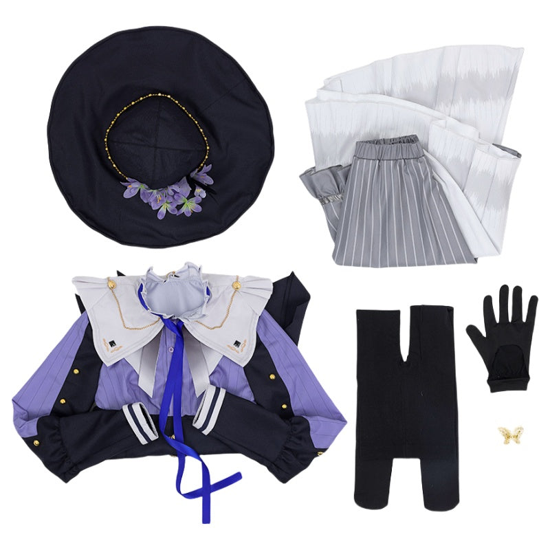 World Project Yoisaki Kanade PJSK Cosplay Costume Women's Dress Anime Irregular Collar - Halloweez