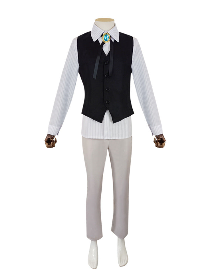 Bungo Stray Dogs Dazai Osamu Nakahara Chuuya Cosplay Costume Men's Full-Length Coat - Halloweez