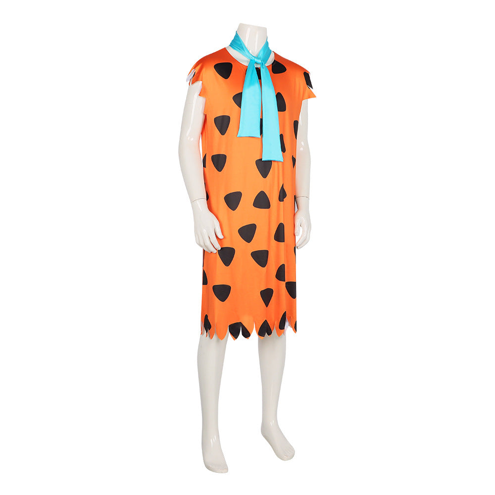 American Animation The Flintstones Fred Flintstone Cosplay Costume for Halloween Party - Halloweez