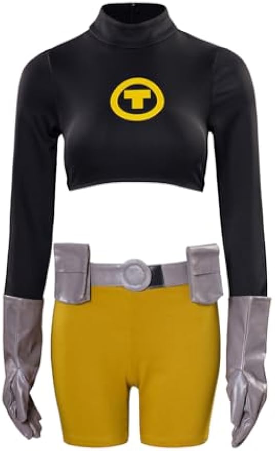 Costume de cosplay Teen Titan pour femme par Halloweez pour le plaisir des super-héros d'Halloween