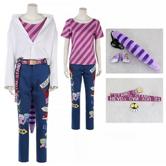 Twisted Wonderland Cheshire Cat Cosplay Outfit, Custom Casual Suit for Comic Con & Halloween