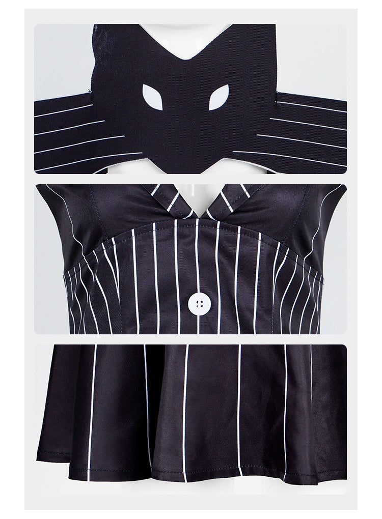 Christmas Nightmare Cosplay Dress Jack Skellington Genderbend Halloween Costume - Halloweez