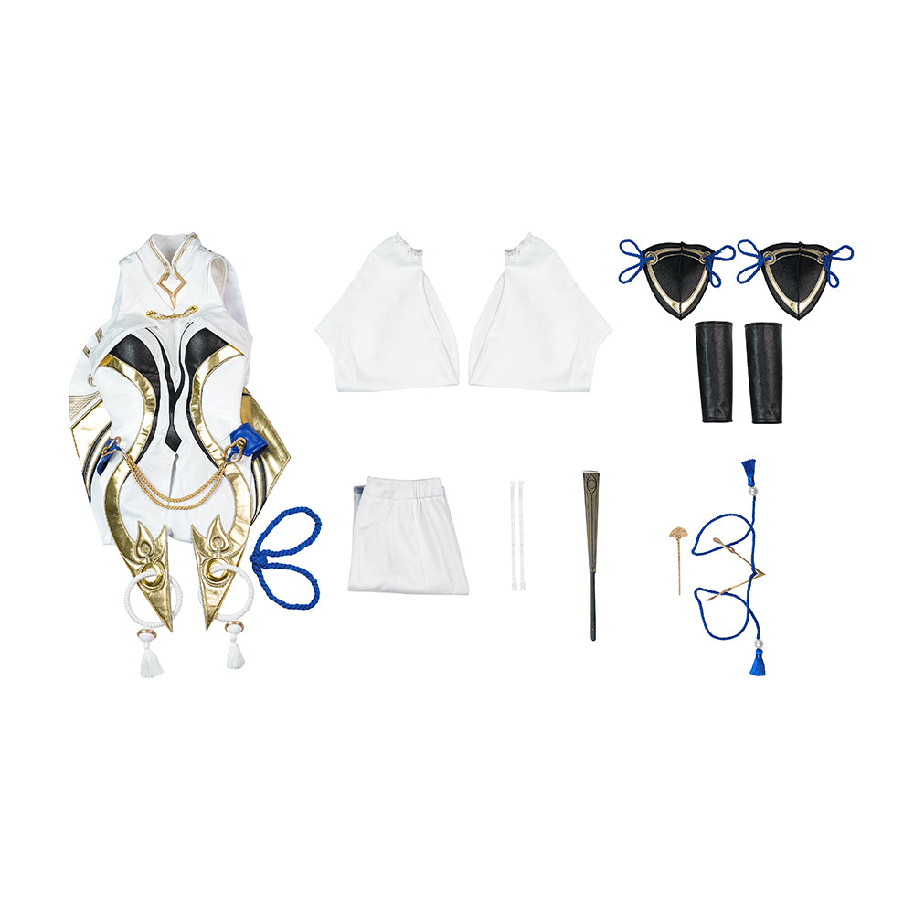 Honor of Kings Shangguan Waner Original Skin Cosplay Full Set, Customizable Shoes - Halloweez