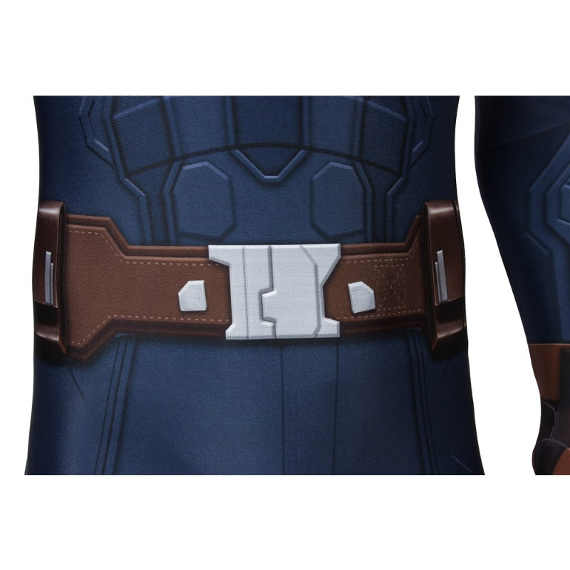 Halloweez Captain America Winter Soldier Digital Printed Cosplay Costume for Enthusiasts & Events