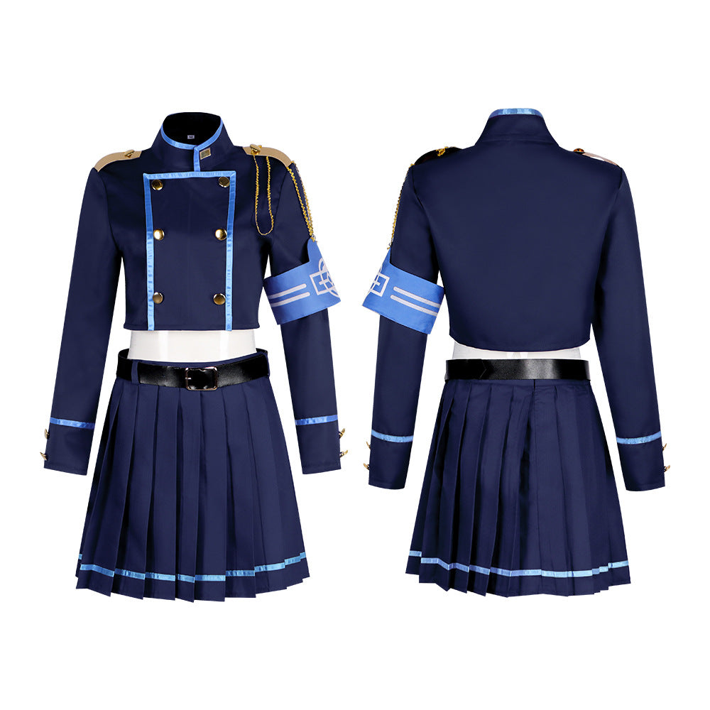 Azure Archive Cosplay Costume Blue Archive Railway Twin Academy Uniform Game Costume - Halloweez