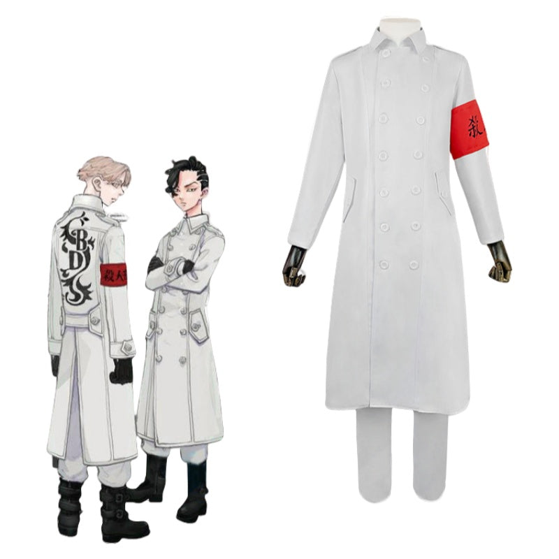 Tokyo Revengers Tokyo Manji Gang Cosplay Costume Anime Trench Coat Delinquent Uniform - Halloweez