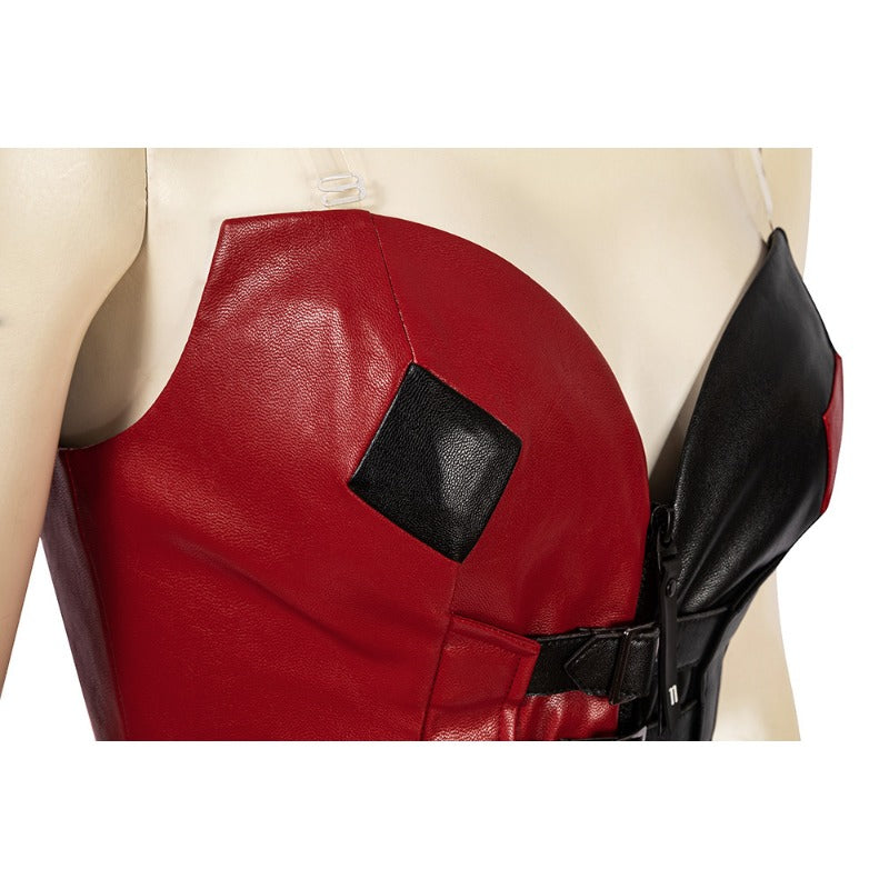 Halloweez Harley Quinn Costume - The Suicide Squad 2 Halloween Outfit with Shoes