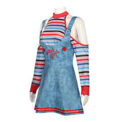 Chucky Ghost Return Chucky Cosplay Costume for Halloween Horror Doll Overalls Performance