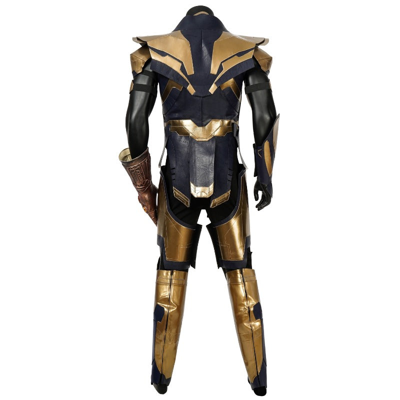 Halloweez Villain Boss Cosplay Outfit with Infinity Gauntlet & Footwear for Spooky Festivities