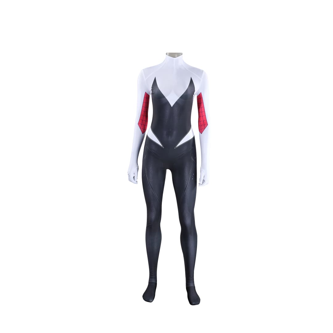 Spider-Man: Across the Spider-Verse Gwen Stacy Ghost-Spider Cosplay Costume - Halloweez