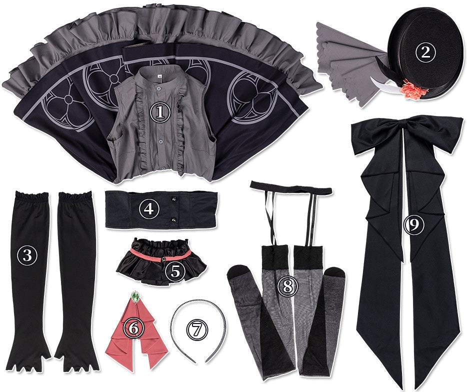 Blue Archive Aoi Midori Idol Series Cosplay Costume - Full Set Game Anime Outfit - Halloweez