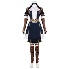 Disfraz de cosplay de Caitlyn Arcane de Halloween: el uniforme del sheriff de Piltover para carnaval de Halloween