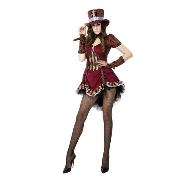 Real Shot Halloween Cowboy Cosplay Costume Jazz Dance Performance Costume COS Tamer Role Play Costume - Halloweez