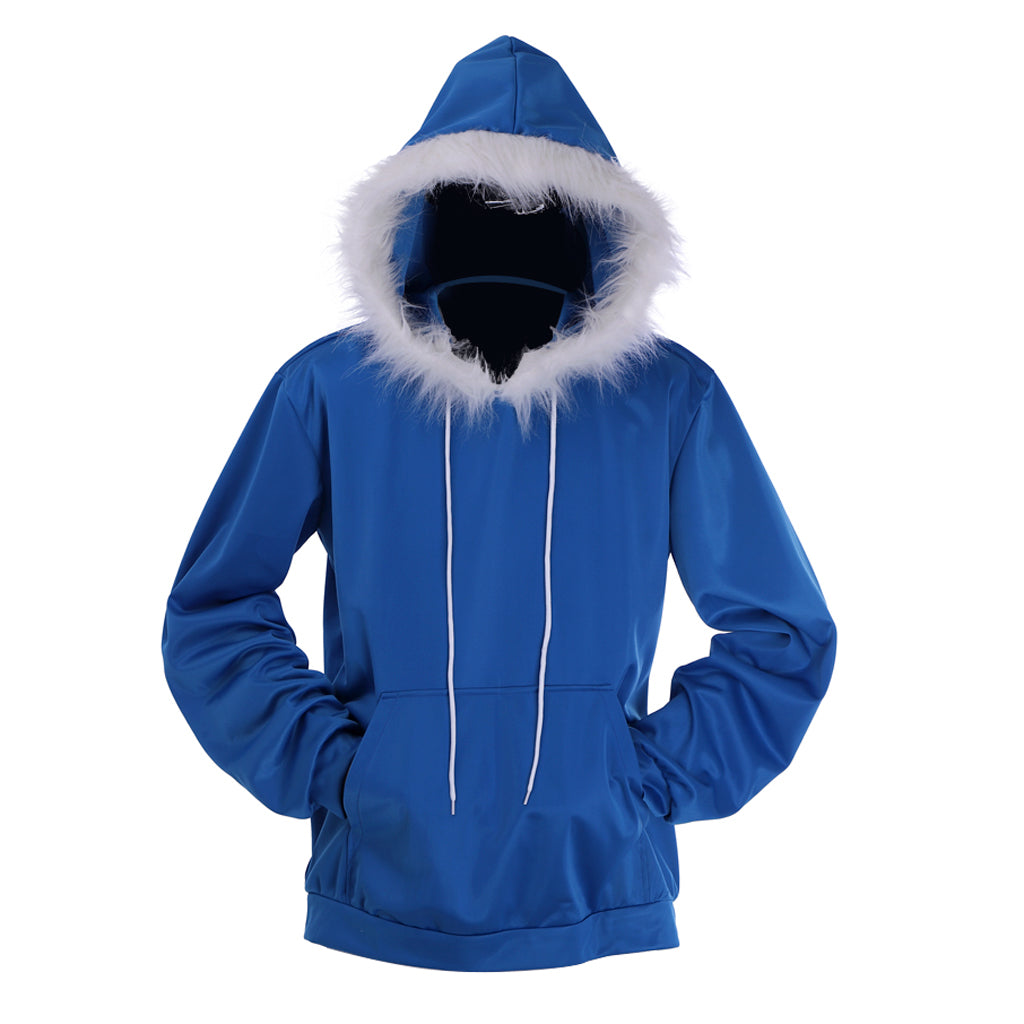 Halloweez Undertale Sans Cosplay Costume for Men – Premium Blue Hoodie Game Outfit
