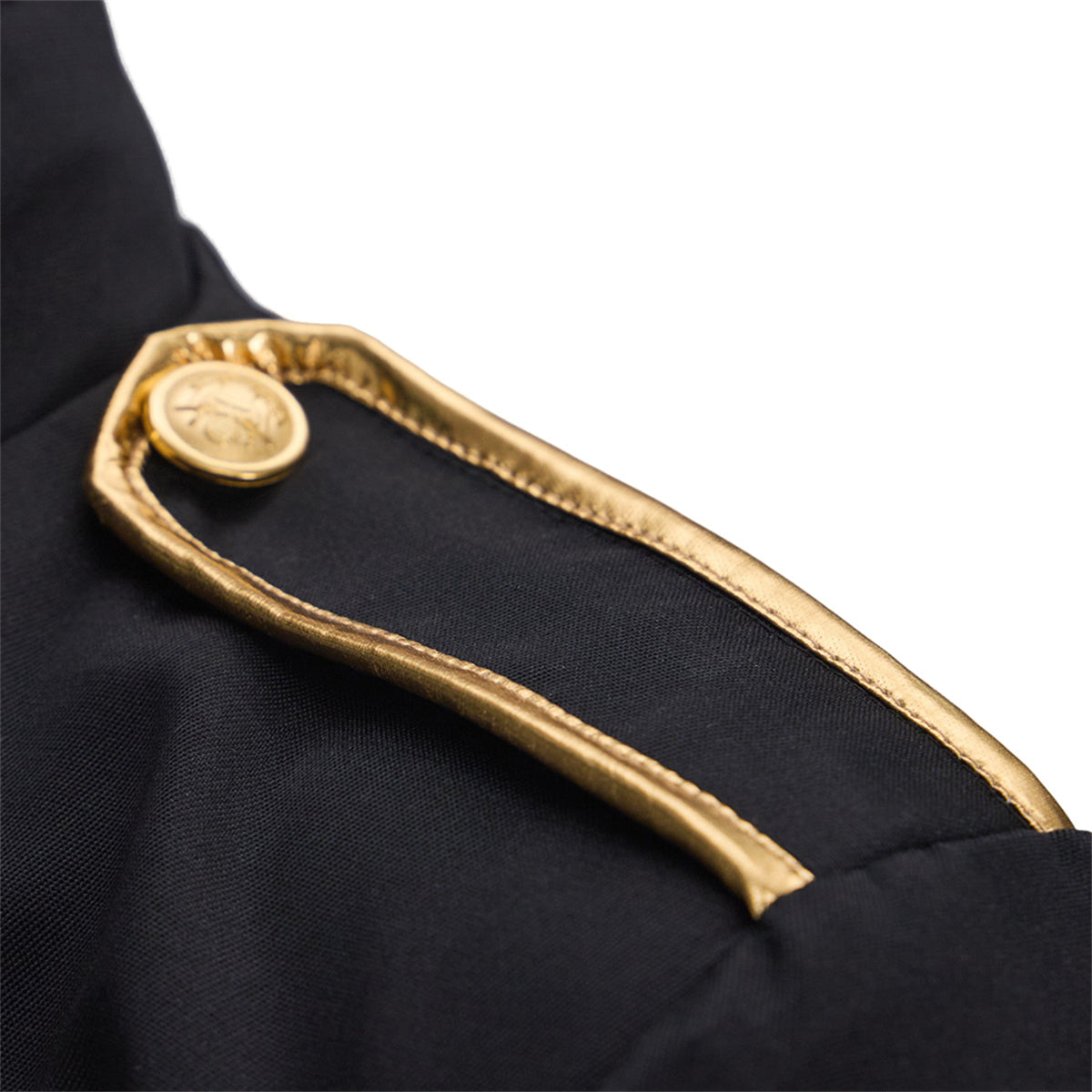 Medieval Embroidered Black Sleeves Coat Cosplay Costume - Halloweez