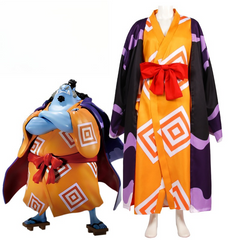 One Piece Jinbe Wano Country Cosplay Costume，Custom‑Made for Halloween & Comic Con