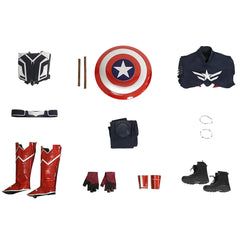 Déguisement de cosplay Captain America 4 Sam Wilson pour Halloween - Costumes de haut niveau