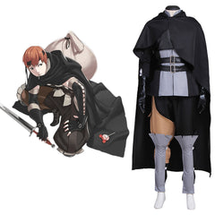 Halloweez Fire Emblem Inspired Punk Cosplay Uniform Suit with Cloak