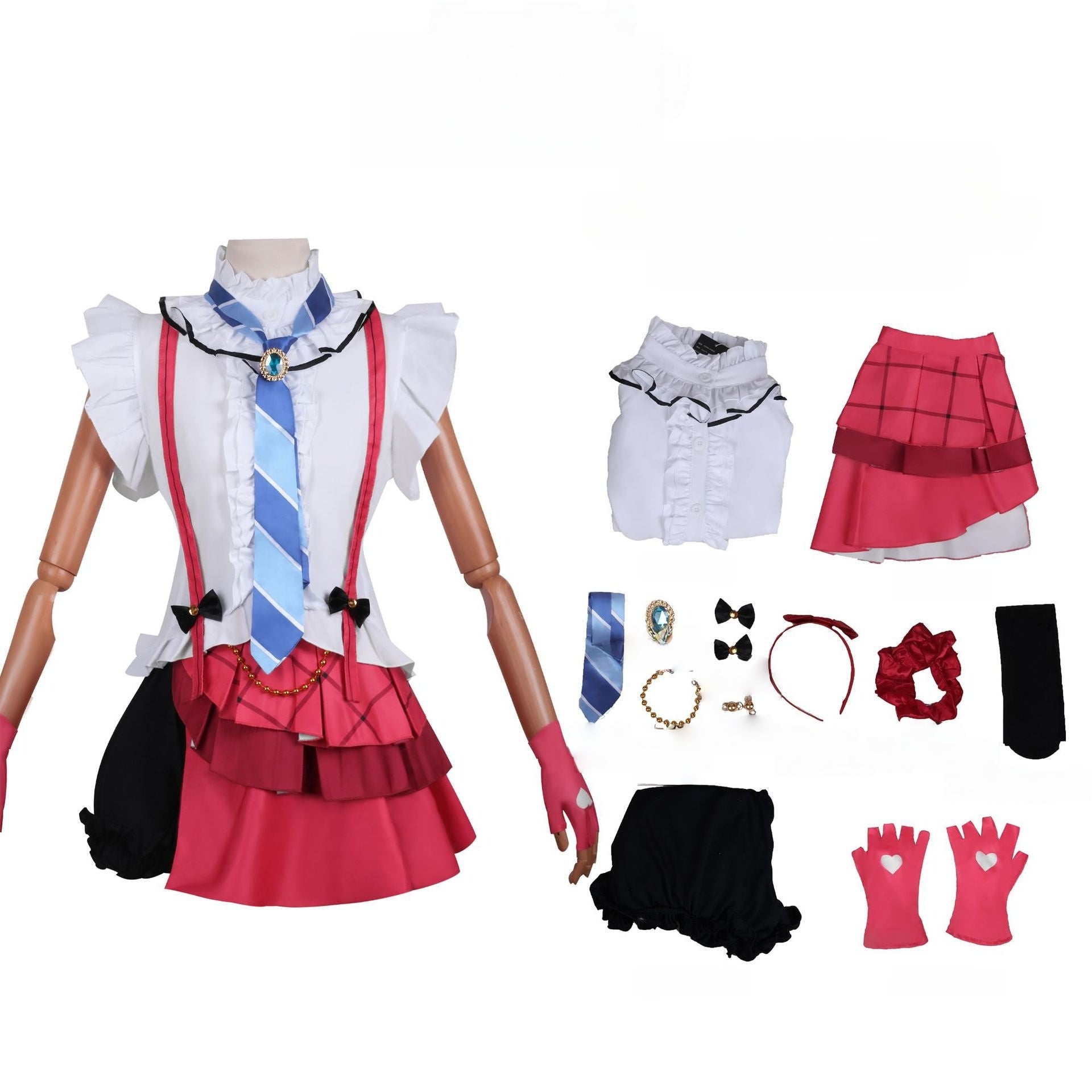 Love Live Performance Costume Eli Ayase Umi Sonoda Cosplay Outfit for Women - Halloweez