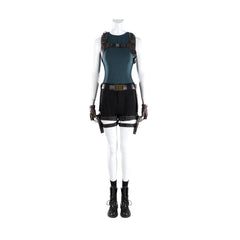 Tomb Raider Live Action Series Lara Croft Full Set Cosplay Costume, Complete Outfit for Cos Party & Halloween - Halloweez