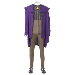 Halloweez Loki Cosplay Costume with Majestic Purple Cloak for Halloween