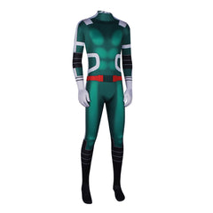 My Hero Academia Deku Battle Suit Tight Jumpsuit Cosplay Costume for Halloween Anime Role Play - Halloweez