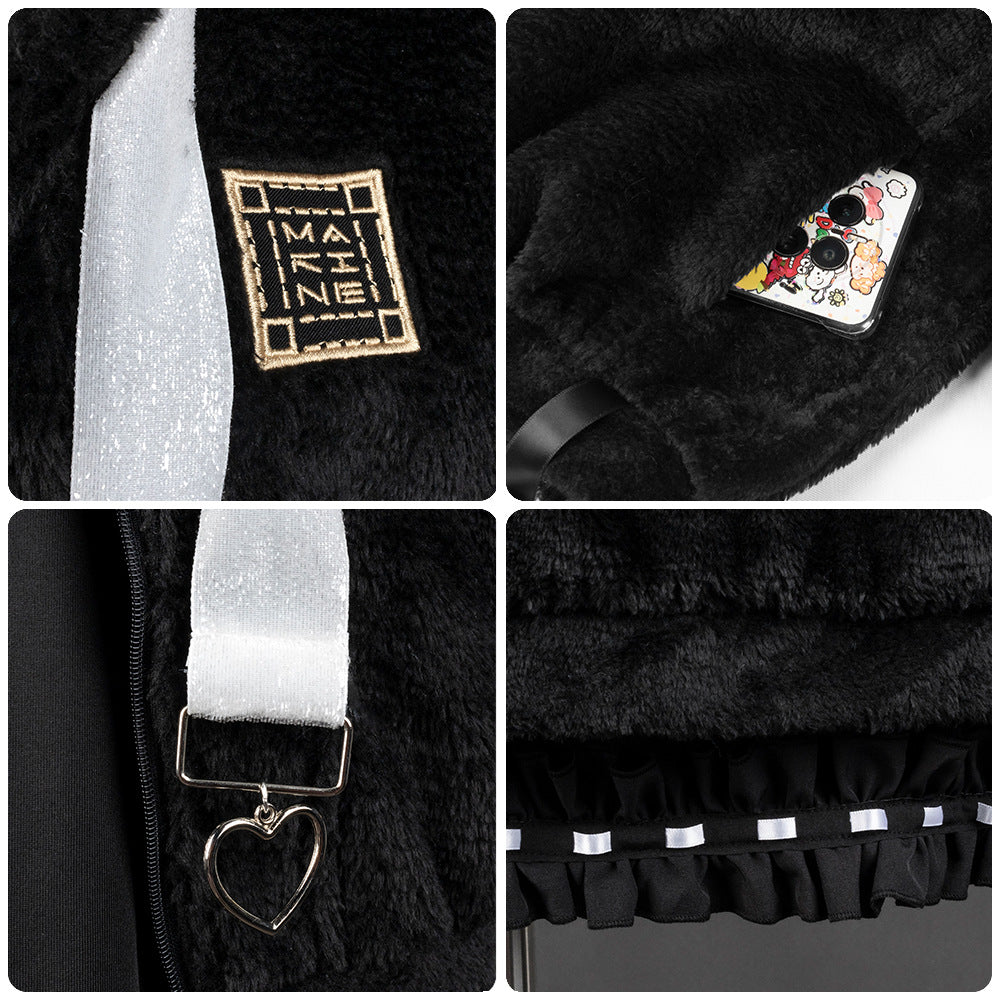 vtuber Houshou Marine Cosplay Costume Anime Game Hooded Women's Outfit for Autumn Winter - Halloweez