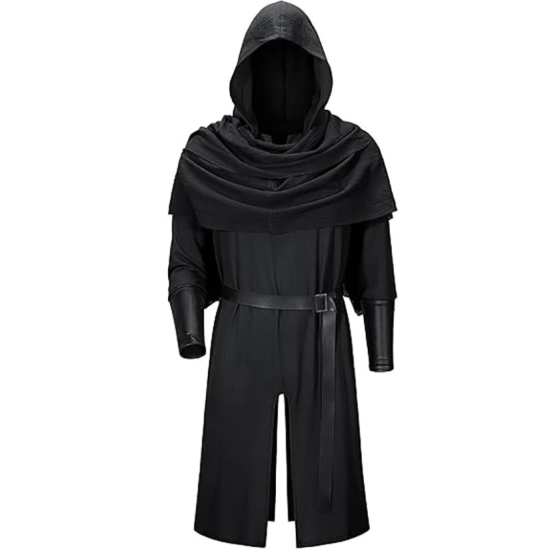 Popular Medieval Renaissance Pirate Knight Cape Robe Full Set Stage Performance Costume - Halloweez