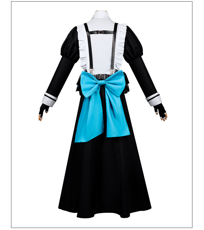 Blue Archive Toki Asuka Cosplay Costume Anime Maid Uniform Women's Full Set - Halloweez
