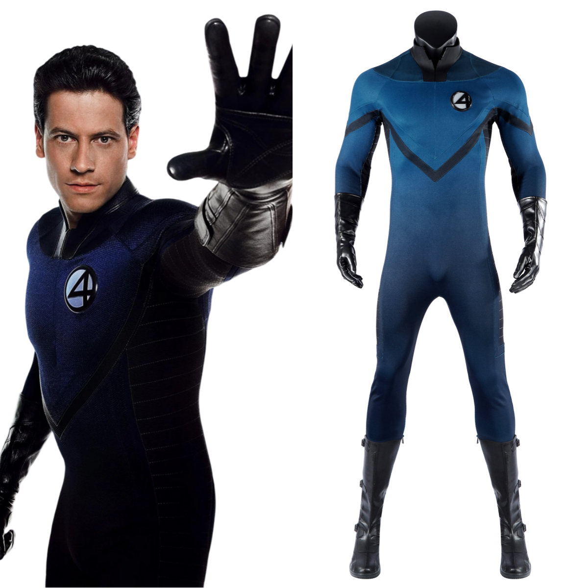 Marvel's Fantastic Four Johnny Storm The Human Torch Full Costume Set
