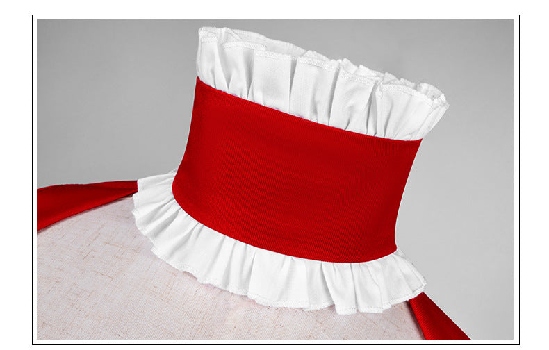 Evangelion 2D Anime Costume Ayanami Rei Asuka Langley Cosplay Maid Outfit Daily Wear - Halloweez